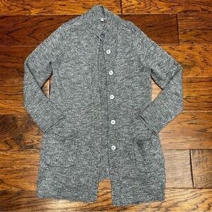 J Jill alpaca wool blend open front cardigan